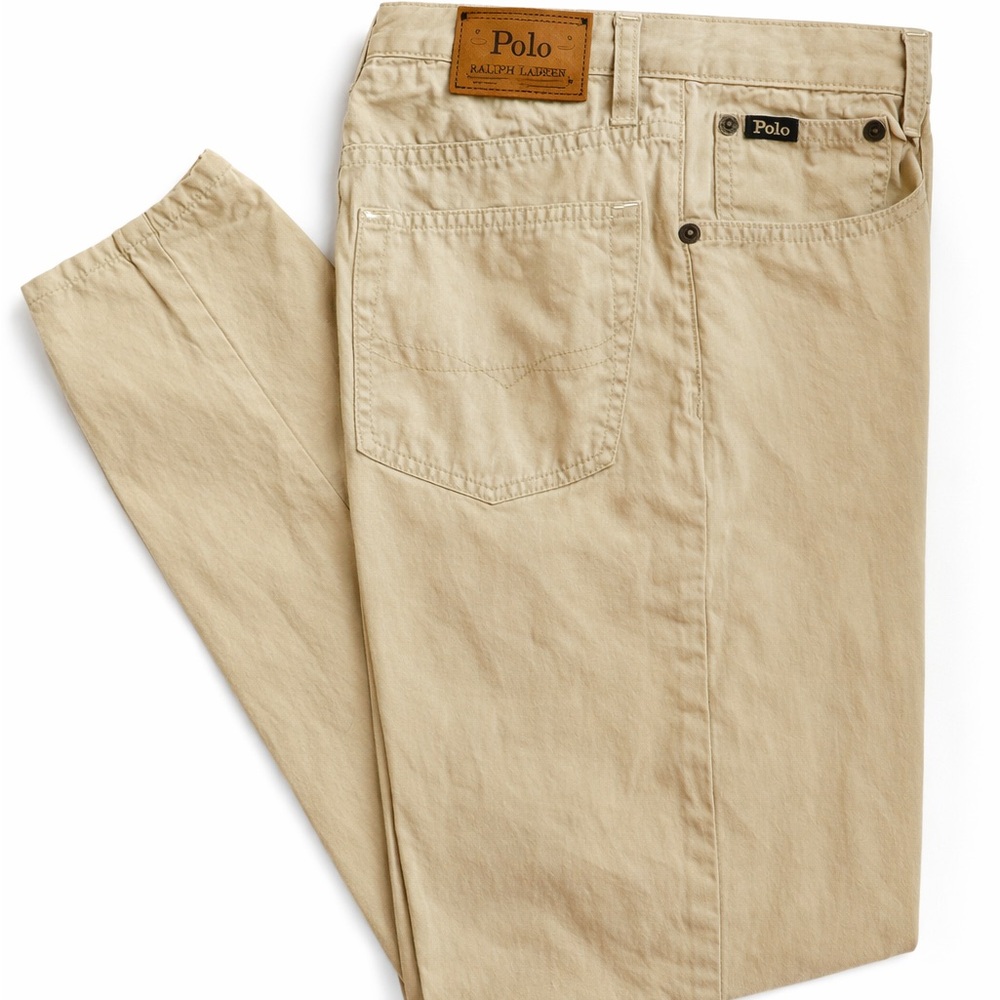 Polo Ralph Lauren Boys Khaki Pants Size 20 Straight Leg Cotton